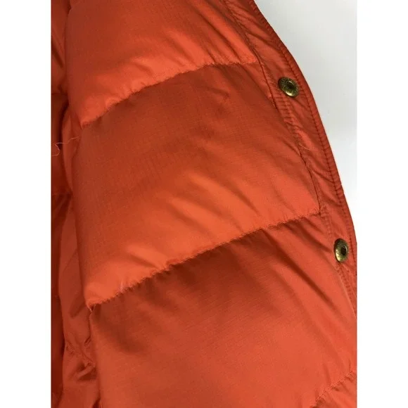 Woolrich 550 Fill Down Herringbone Wool Blend Barn Coat Jacket Mens Large Brown - Picture 10 of 15